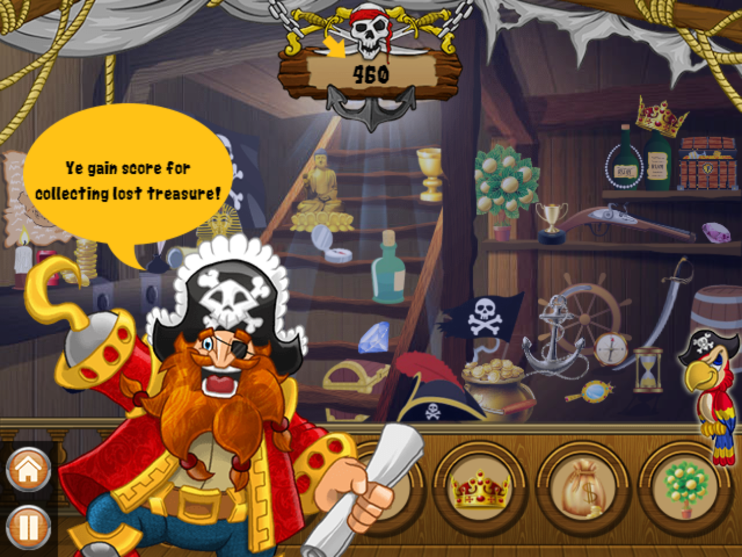 Hidden Objects Pirate Adventures Game Play Tips Screenshot.
