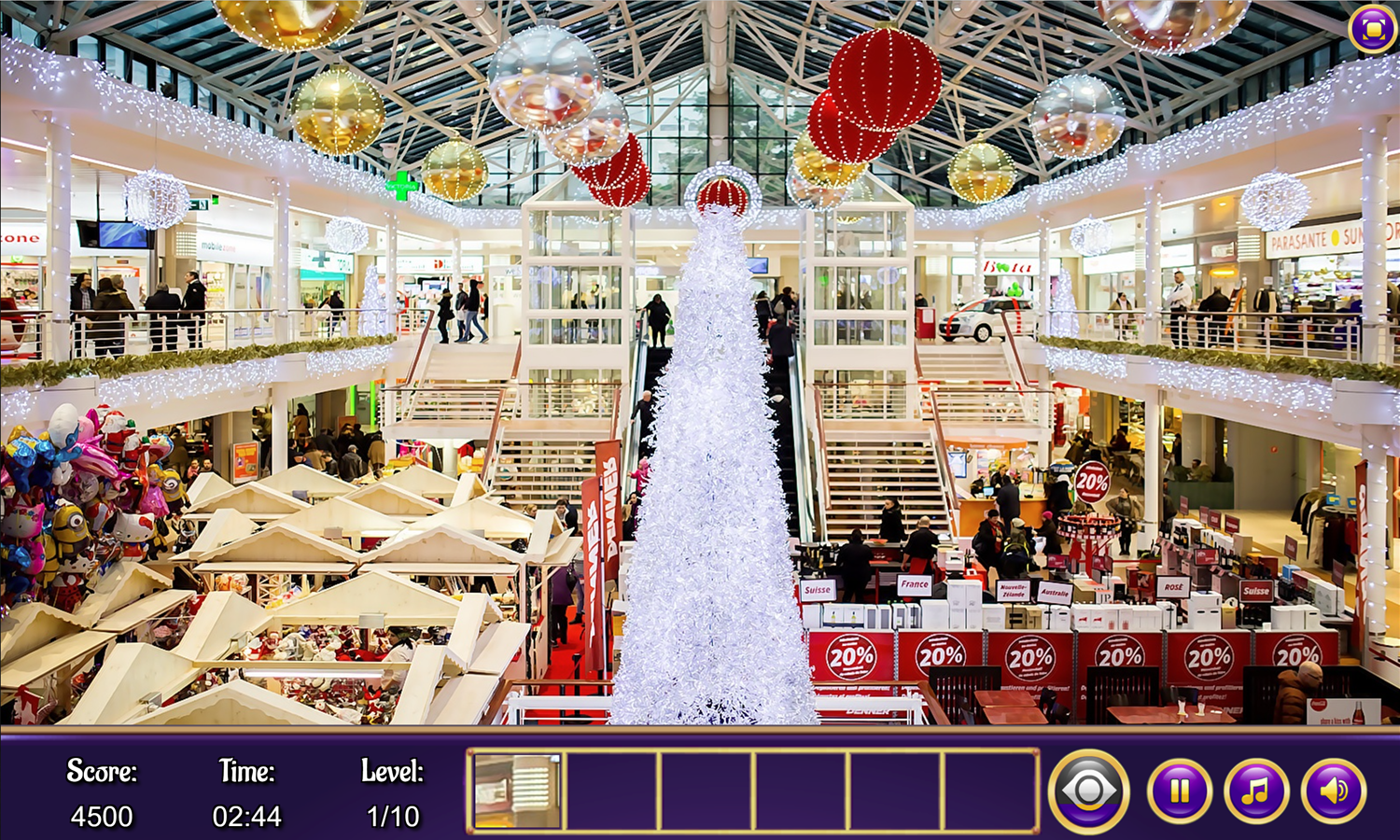 Hidden Spots Shopping Mall Gameplay Screenshot.