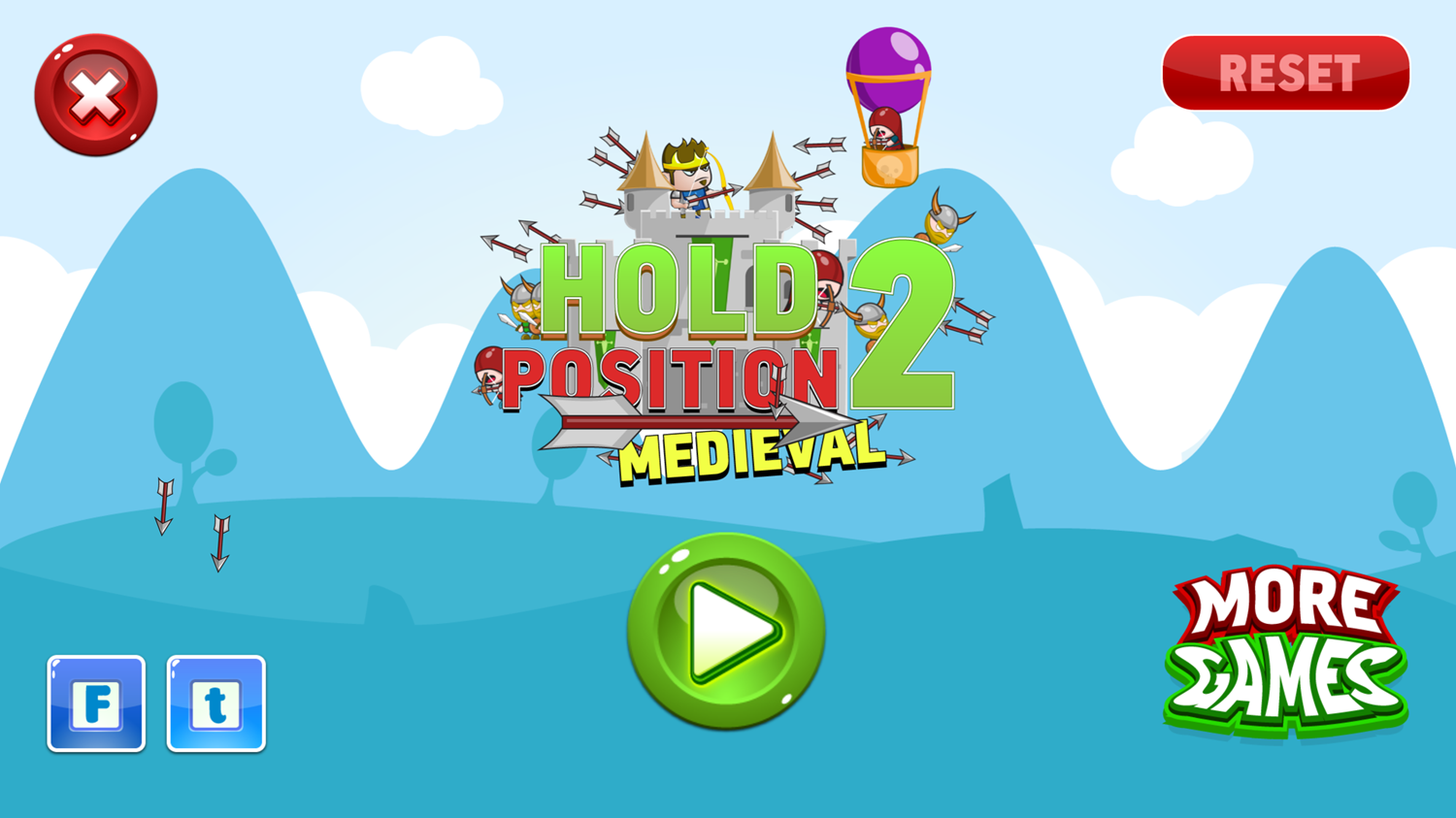 Hold Position 2 Game Welcome Screenshot.