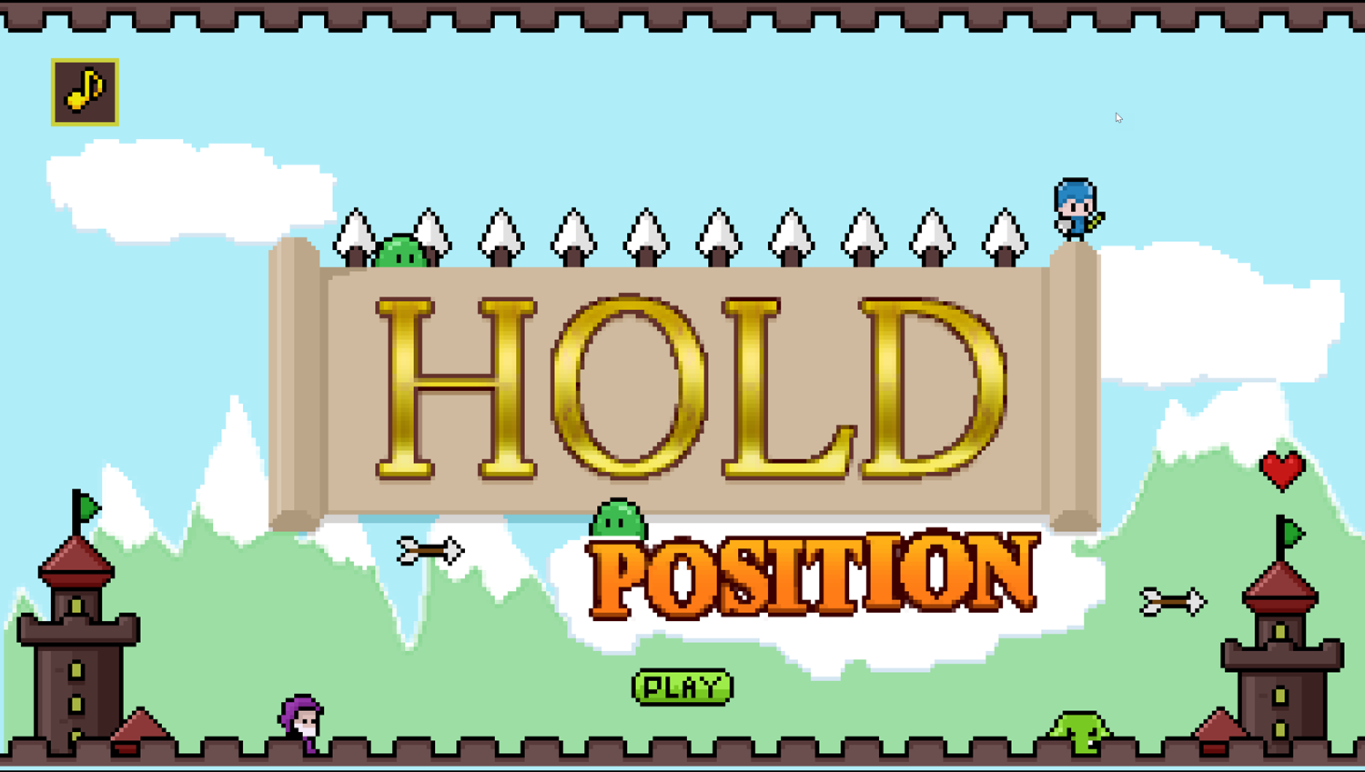 Hold Position 3 Game Welcome Screenshot.