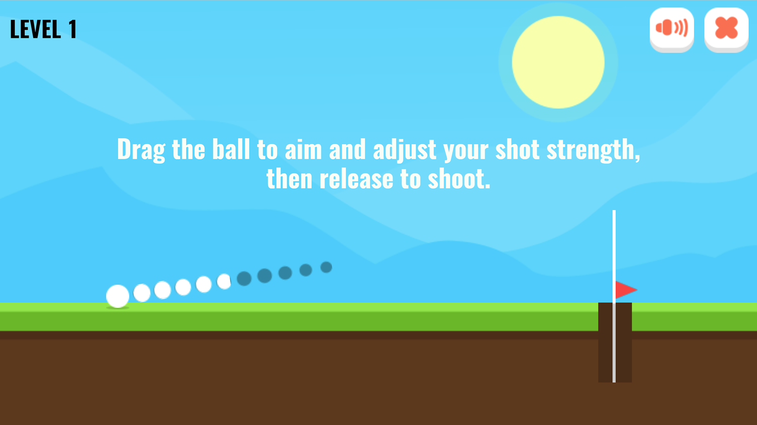 Hole 24 Game Instructions Screen Screenshot.