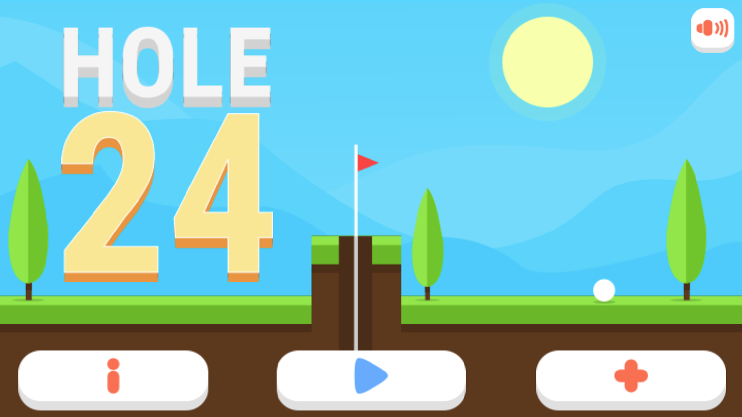 Hole 24 Game Welcome Screen Screenshot.