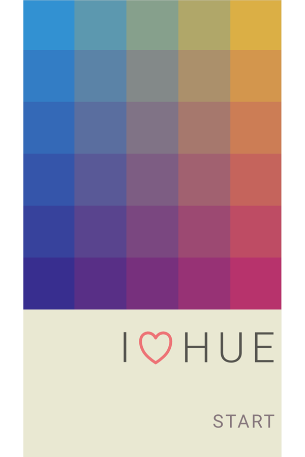 I Love Hue Game Welcome Screen Screenshot.