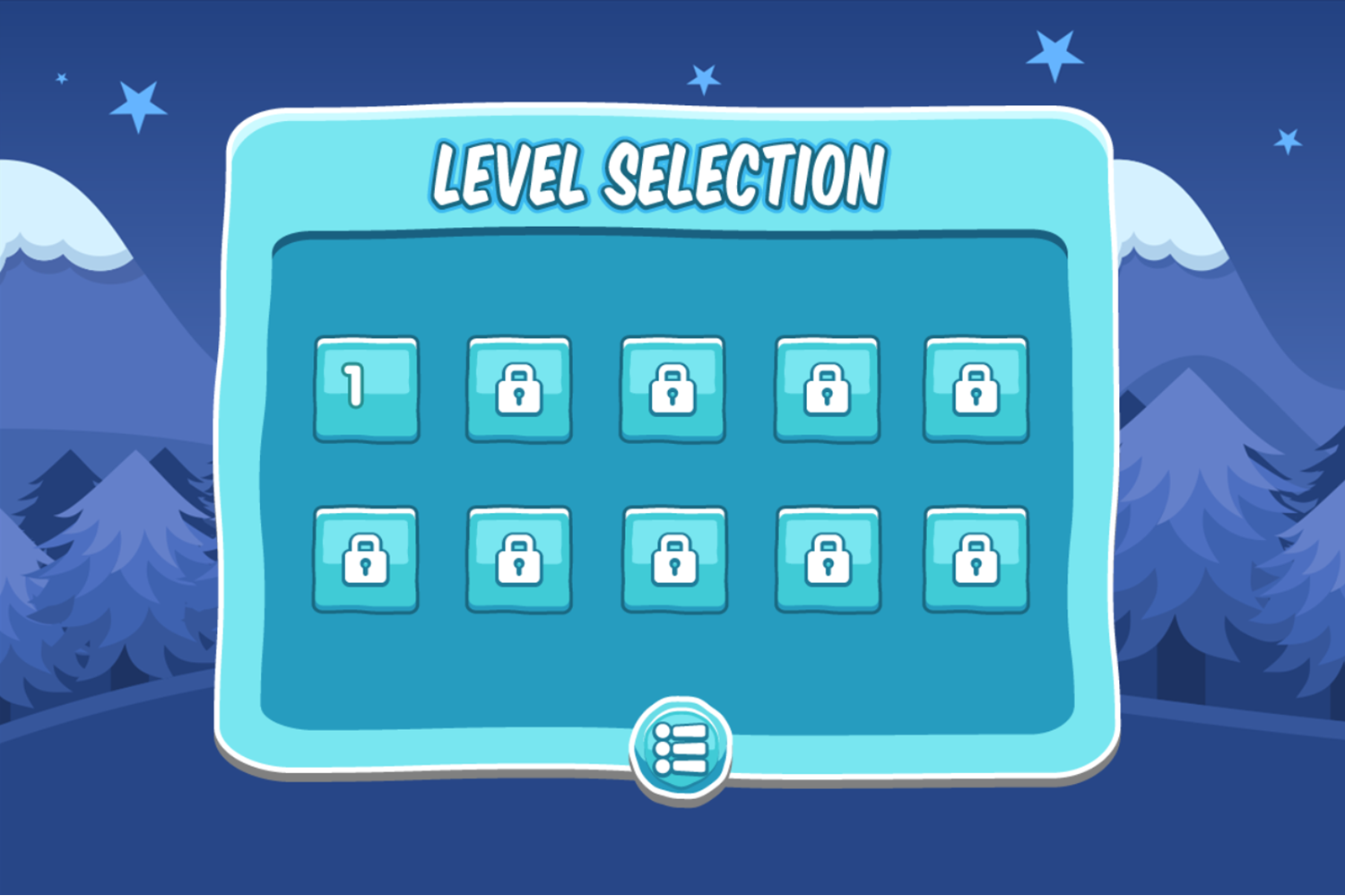 Iceboy Adventure Game Level Selection Screenshot.