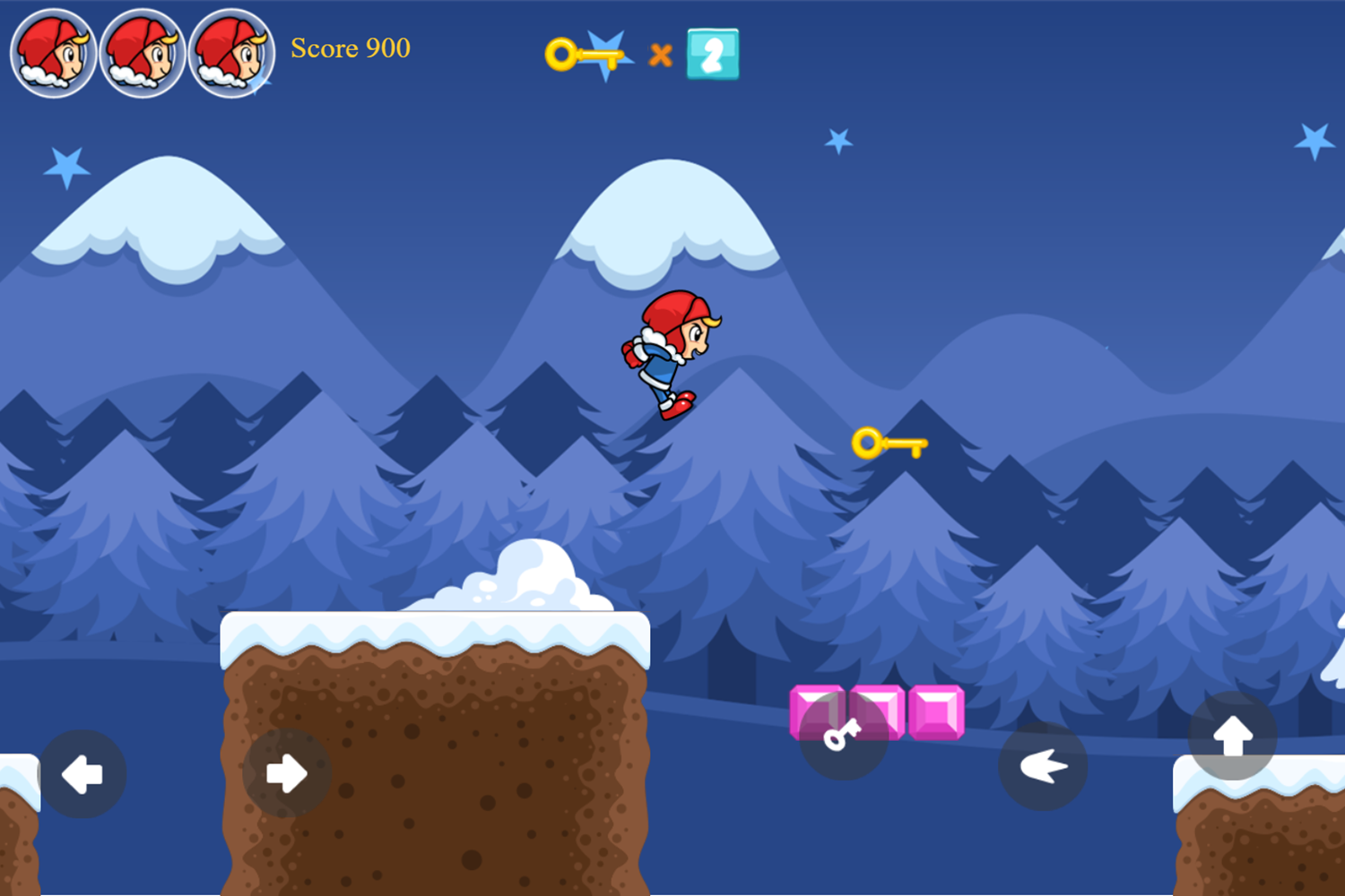 Iceboy Adventure Game Platforming Screenshot.