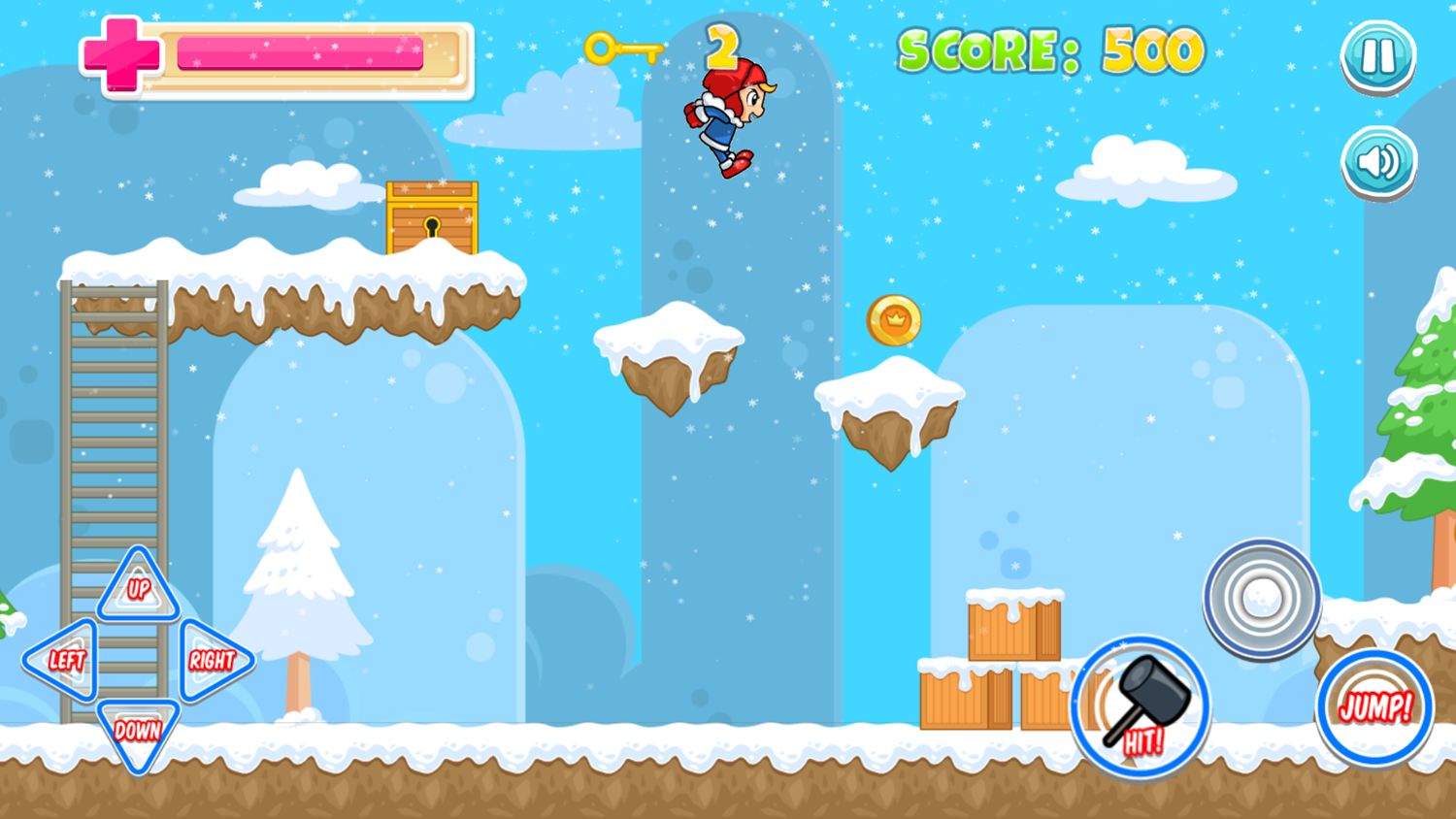 Iceland Adventure 2 Game Platforming Screenshot.