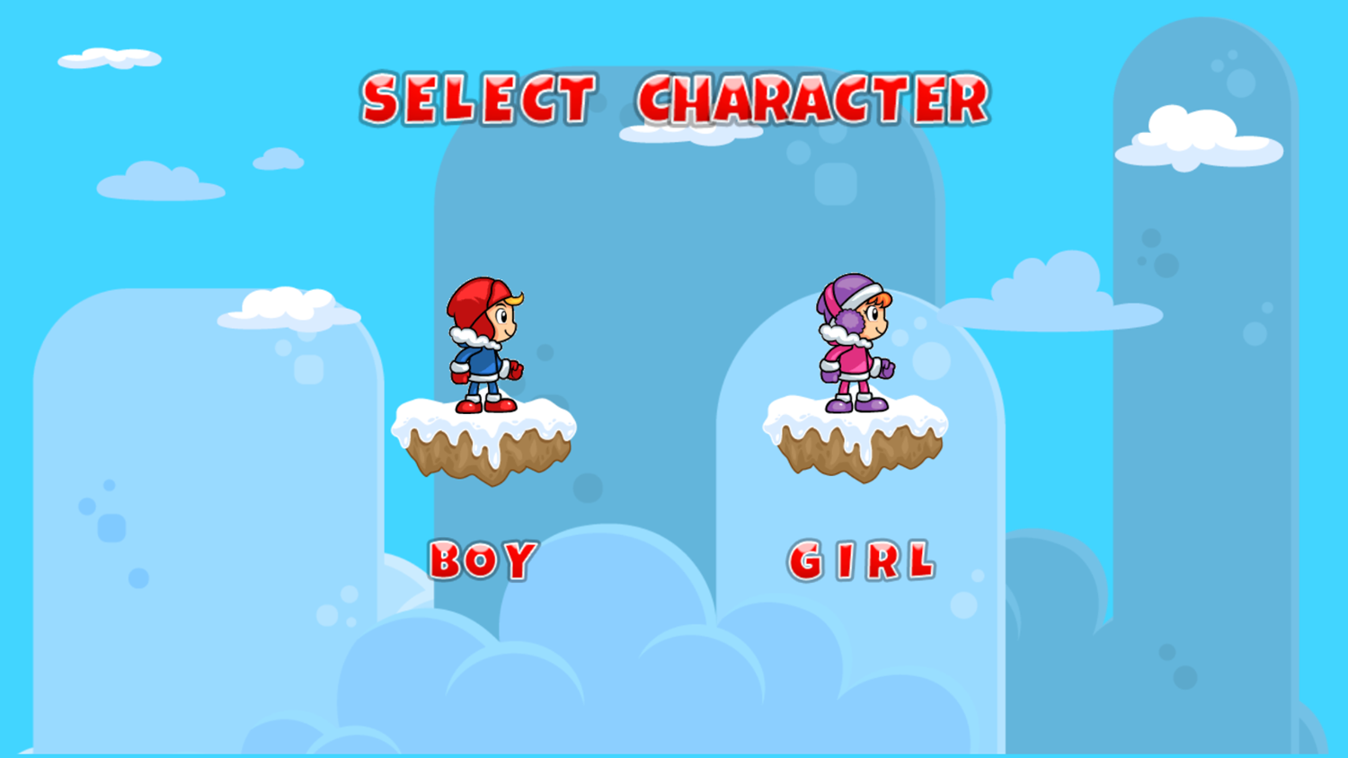 Iceland Adventure 2 Game Select Character Screenshot.