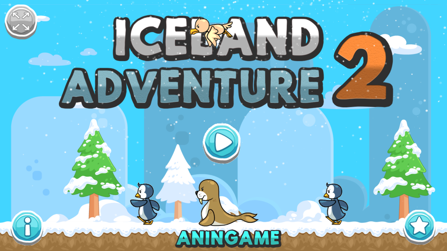 Iceland Adventure 2 Game Welcome Screen Screenshot.