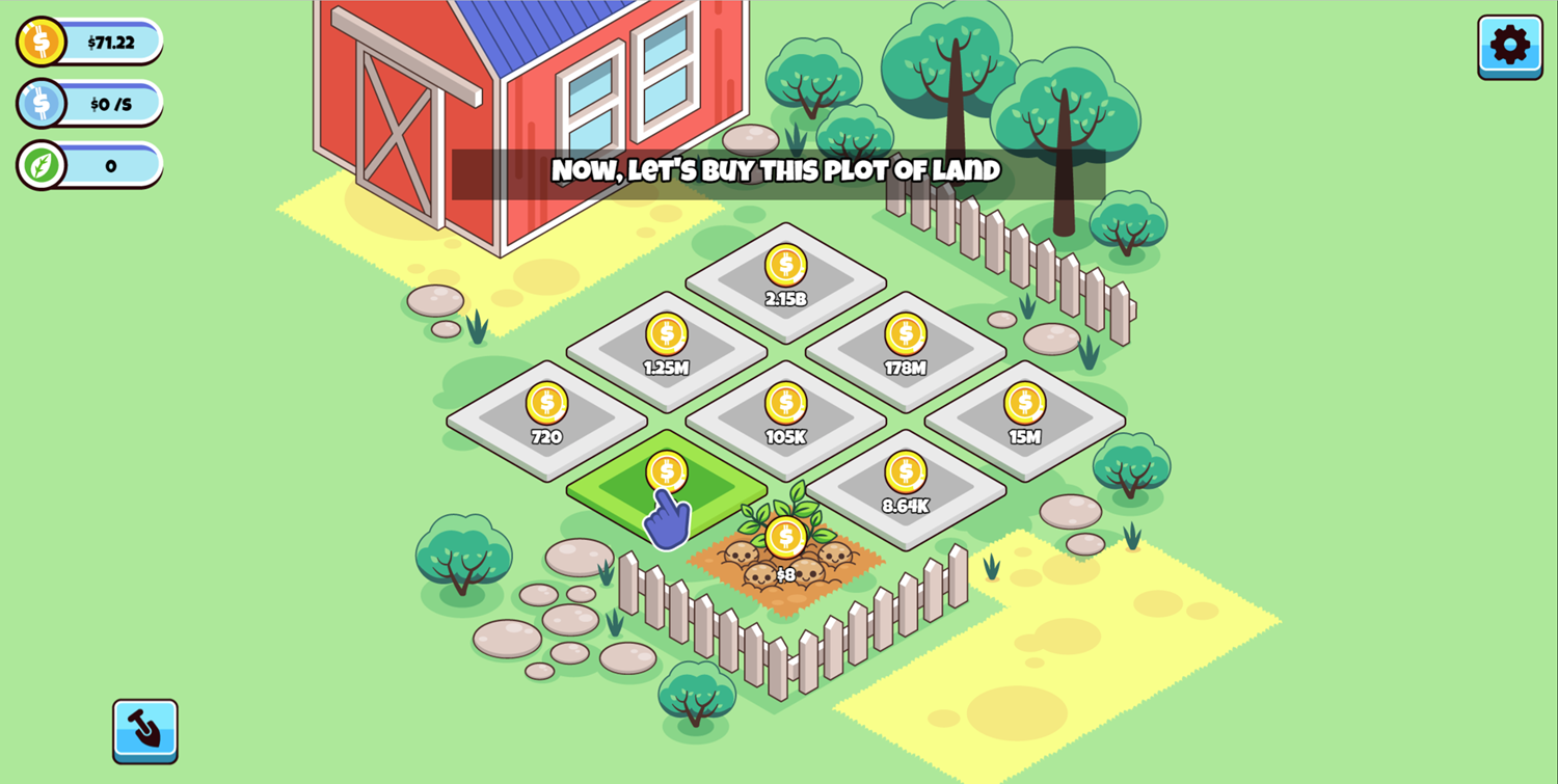 Idle Farming Business Game Buy Second Plot Screenshot.