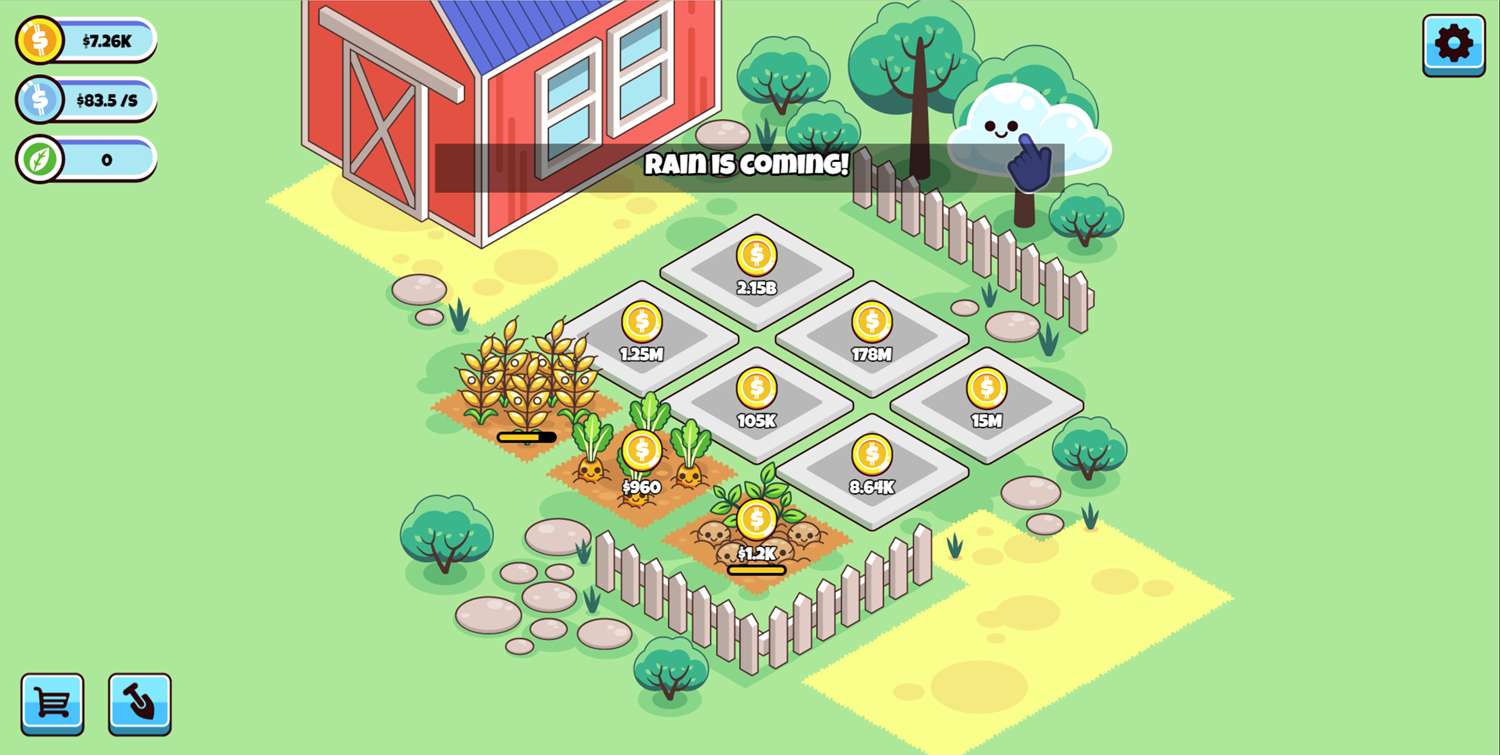 Idle Farming Business Game Rain is Coming Screenshot.