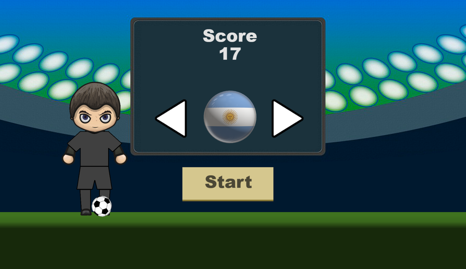 Idle Football Challenge 3D Game Score Screenshot.