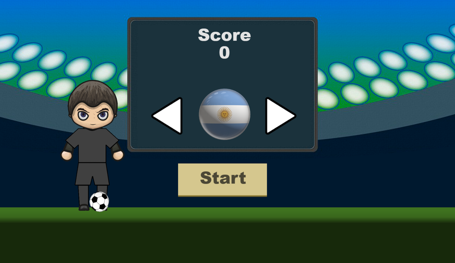 Idle Football Challenge 3D Game Select Team Screenshot.