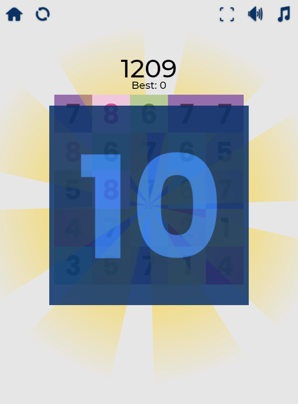 Impossible 10 Game Level Complete Screenshot.