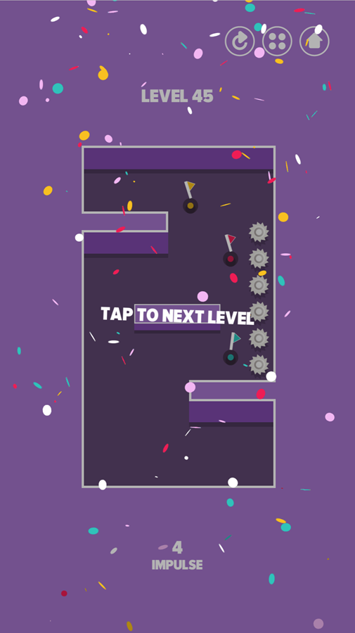 Impulse Ball 2 Game Final Level Screenshot.