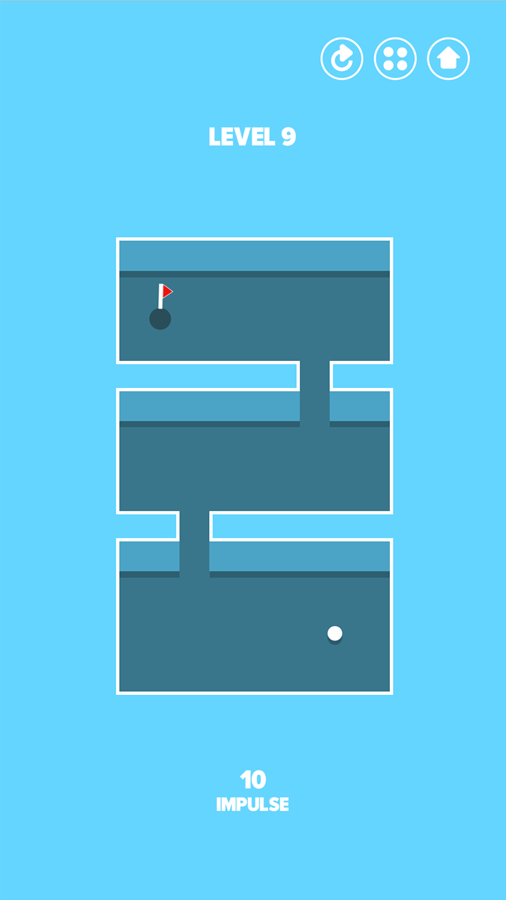 Impulse Ball Game Narrow Passages Level Screenshot.