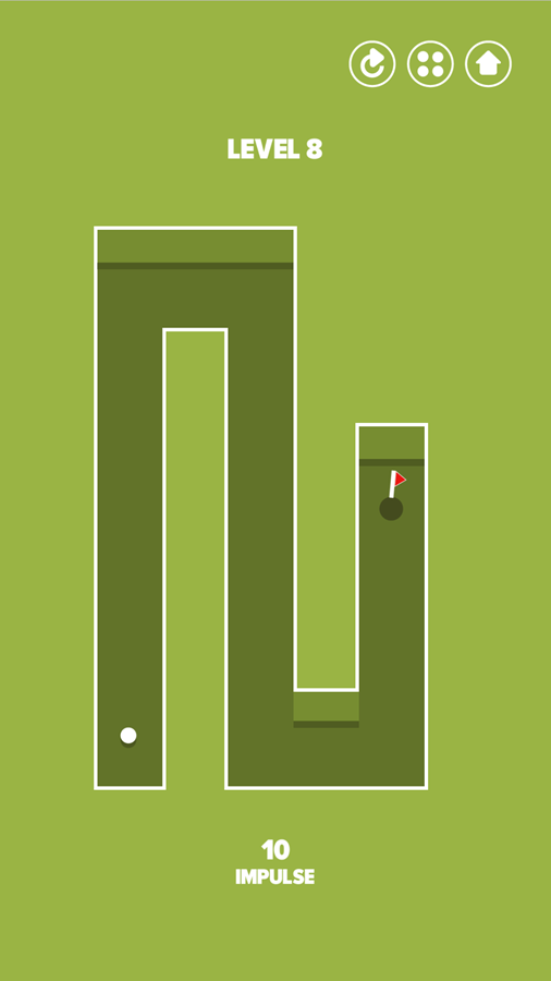 Impulse Ball Game Winding Level Screenshot.