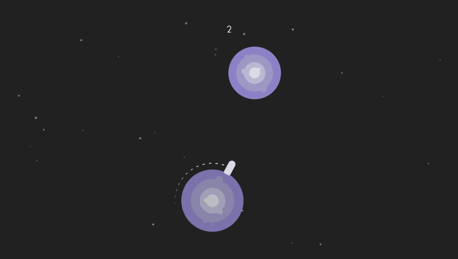 In Orbit Game Play Screenshot.