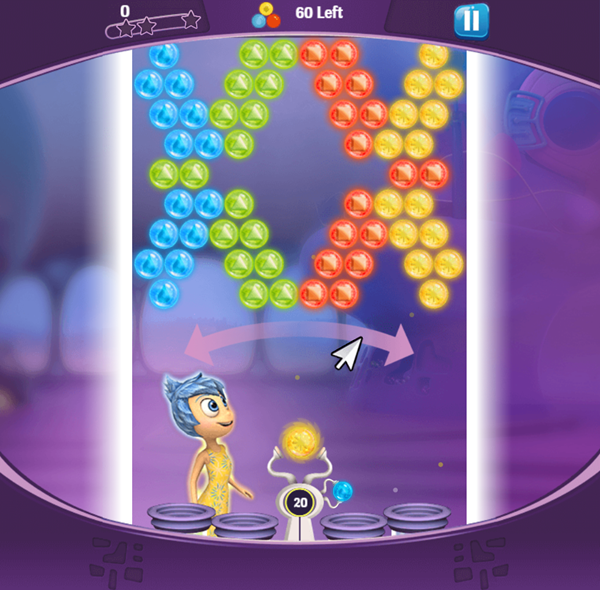 Inside Out Thought Bubbles Lite Game Start Screenshot.