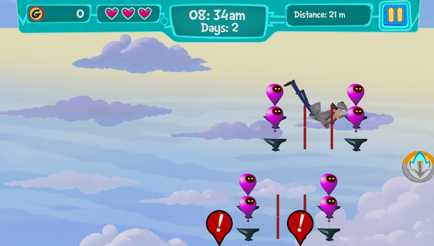 Inspector Gadget Descent Into Madness Game Play Screenshot.
