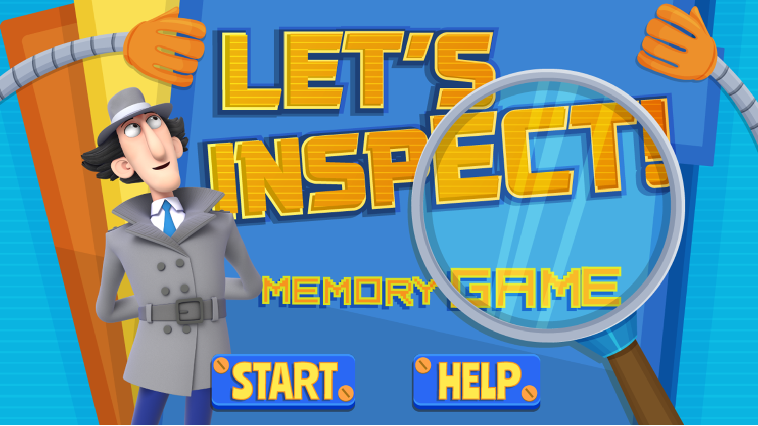 Inspector Gadget Let's Inspect Game Welcome Screen Screenshot.