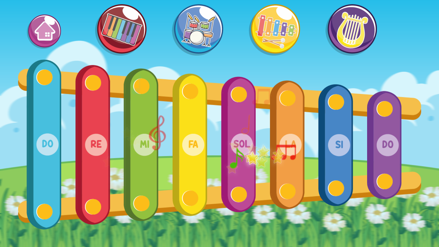 Instruments for Kids Xylophone Screenshot.