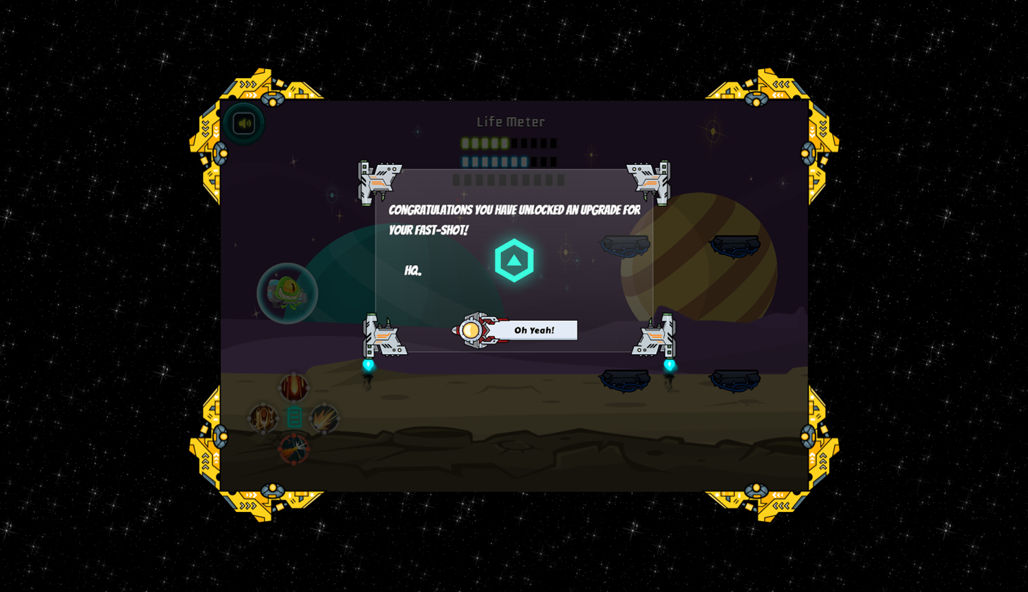 Intergalactic Exterminator Game Upgrade Screenshot.