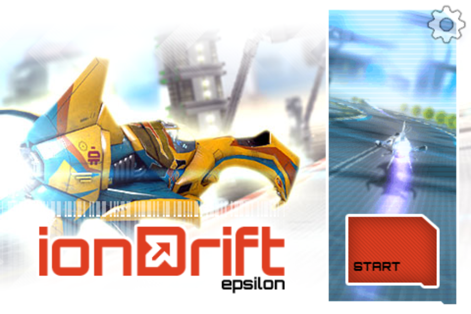 Iondrift Game Welcome Screen Screenshot.