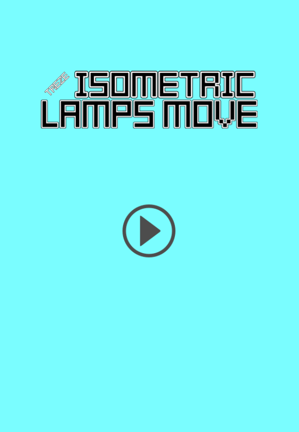 Treze Isometric Lamps Move Game Welcome Screen Screenshot.
