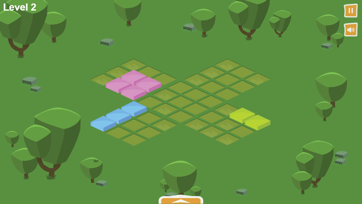 Isometric Puzzle Game Next Level Screenshot.