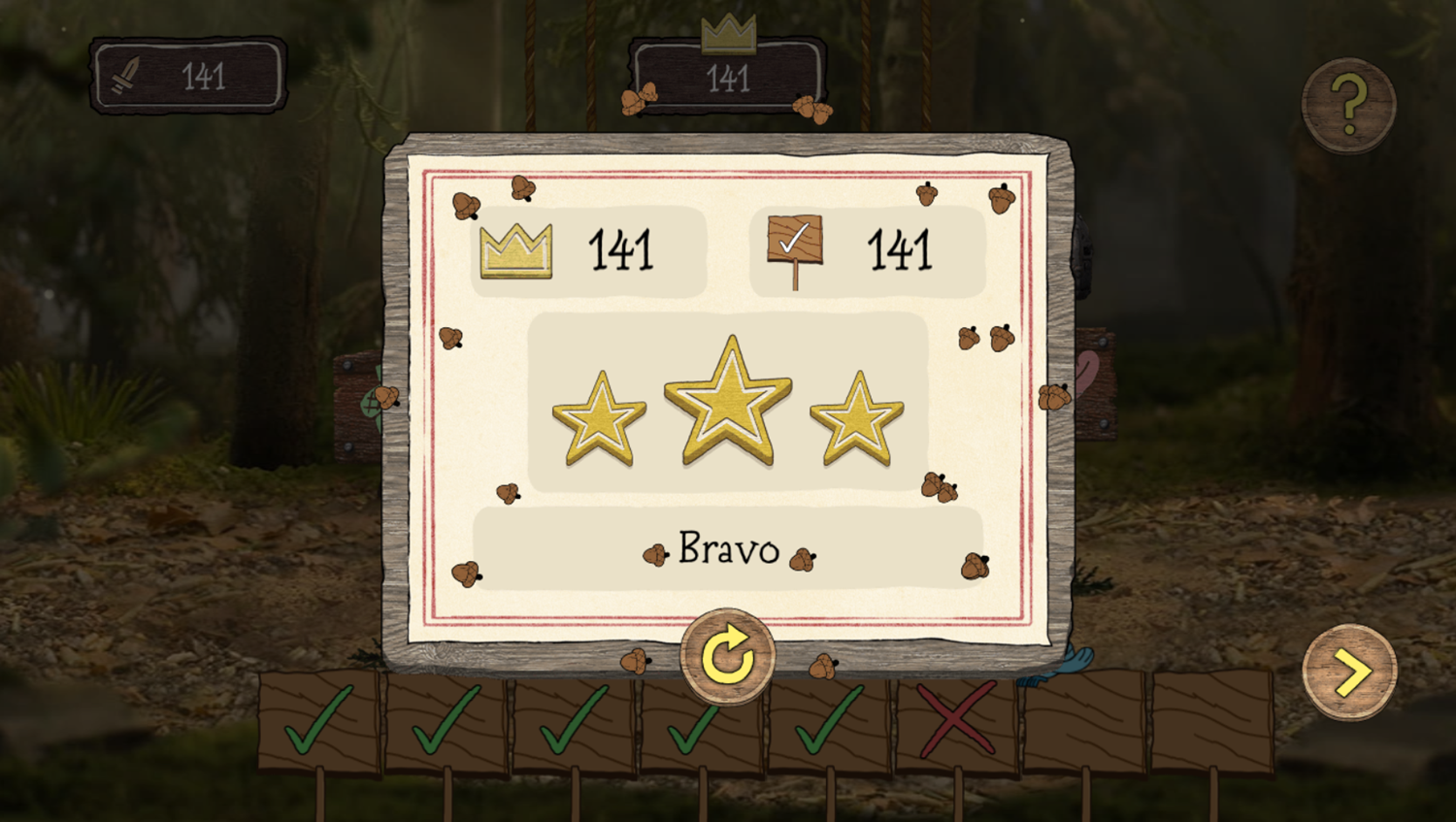 The Heroic Quest of the Valiant Prince Ivandoe Game New Quest Score Screenshot.