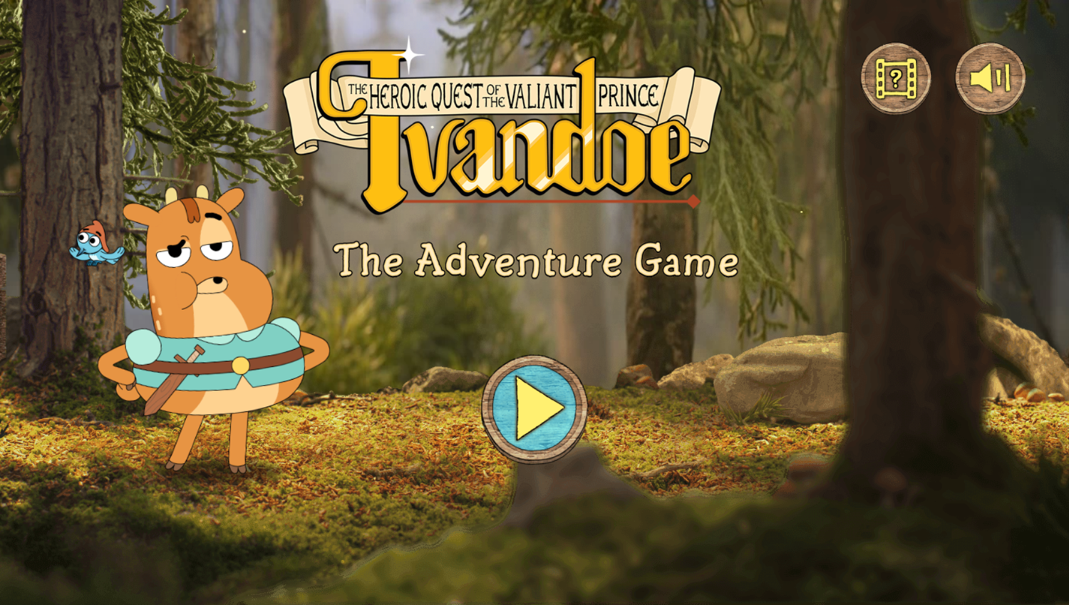 The Heroic Quest of the Valiant Prince Ivandoe Game Welcome Screen Screenshot.