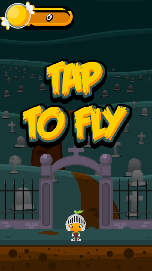 Jack O' Copter Game Tap To Fly Screenshot.