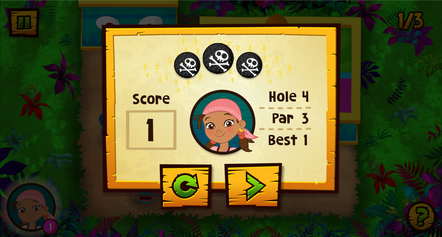 Jake & the Neverland Pirates Puttin Pirates Game Hole in One Screenshot.