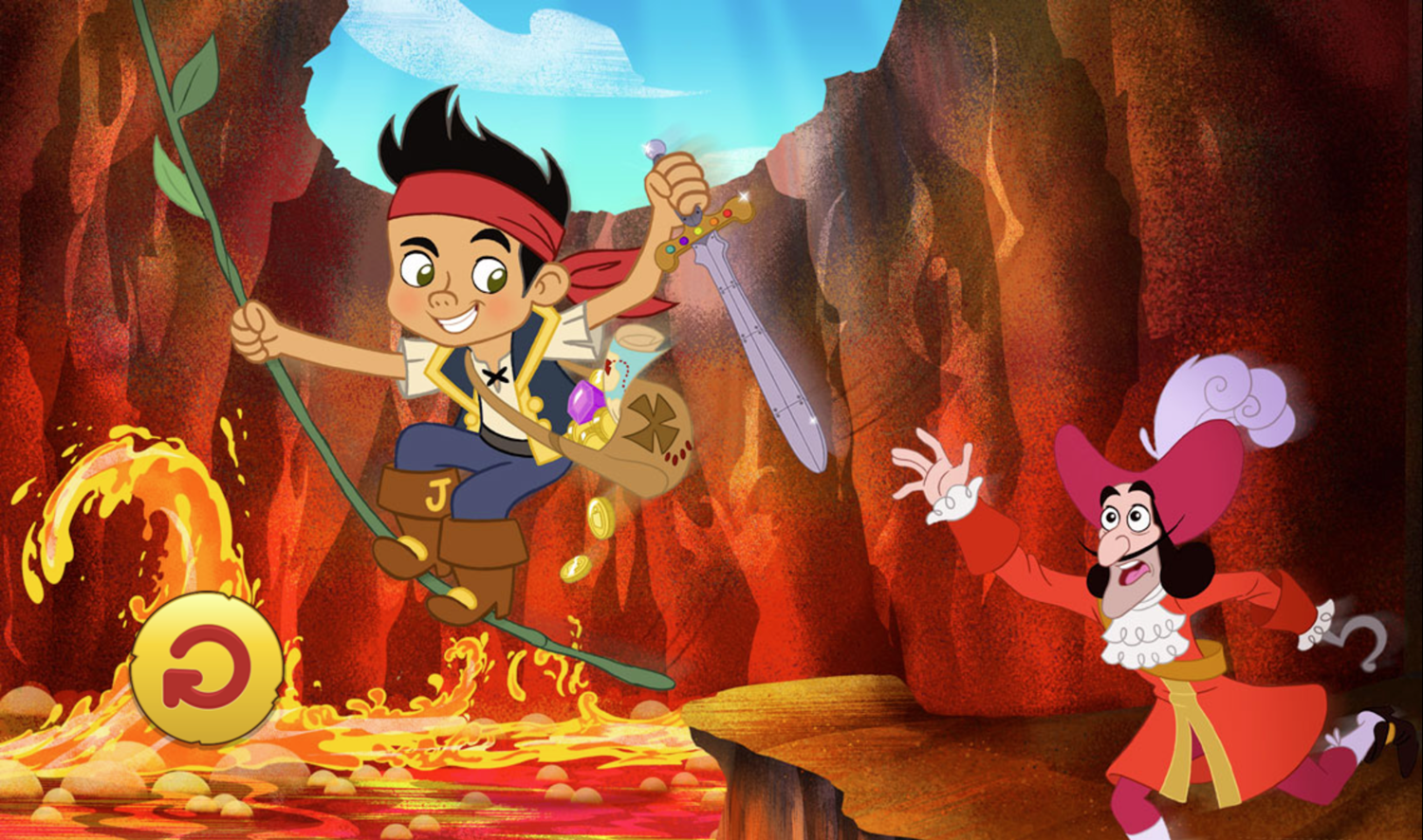 Jake and the Neverland Pirates Super Pirate Power Game Beat Screenshot.