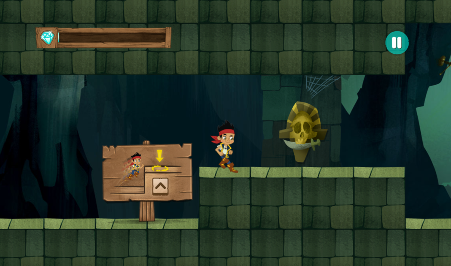 Jake and the Neverland Pirates Super Pirate Power Game How To Jump Screenshot.