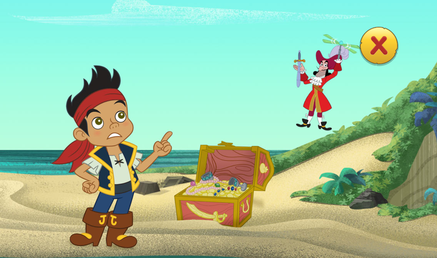 Jake and the Neverland Pirates Super Pirate Power Game Intro Screenshot.