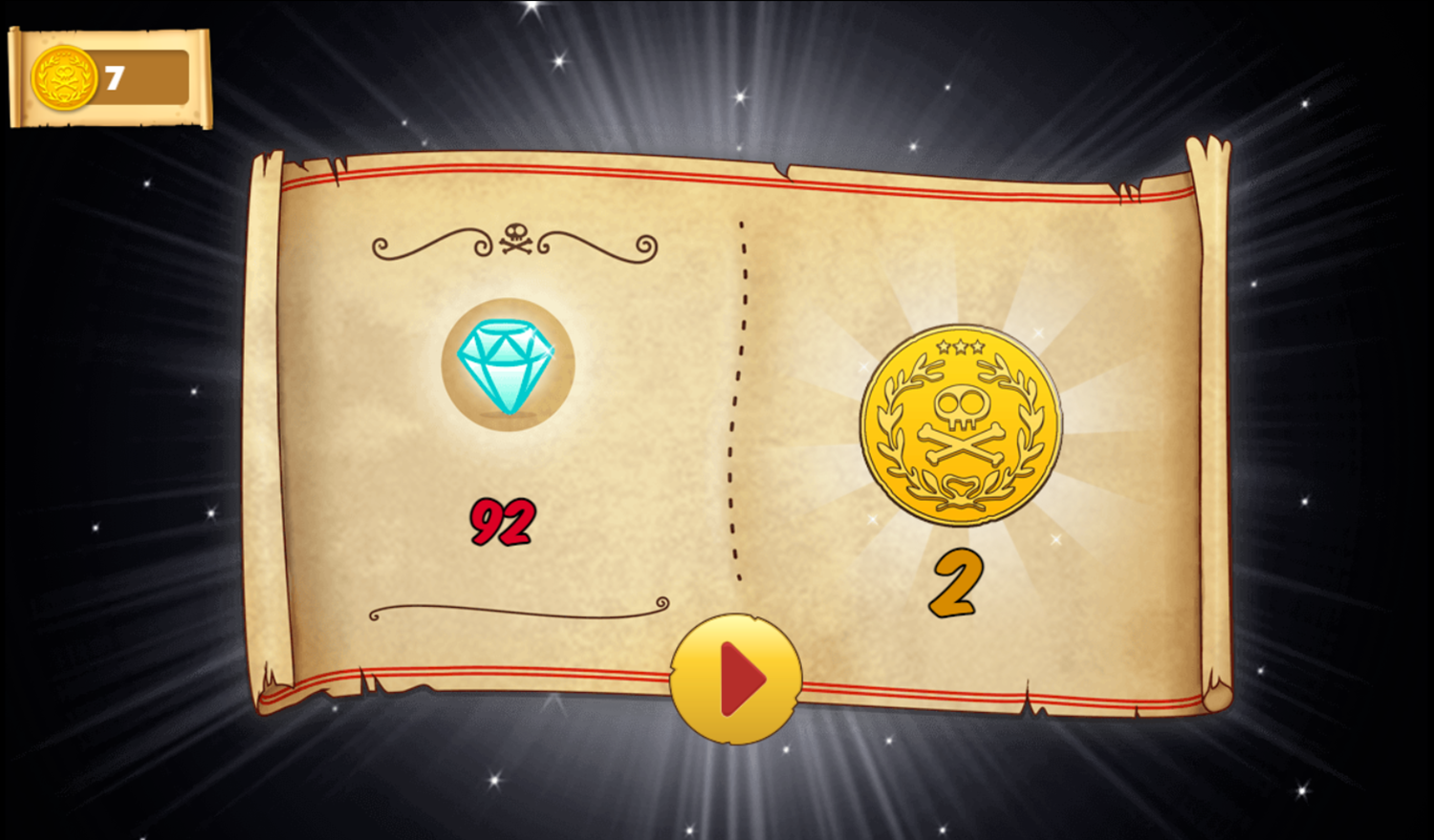 Jake and the Neverland Pirates Super Pirate Power Game Level Score Screenshot.