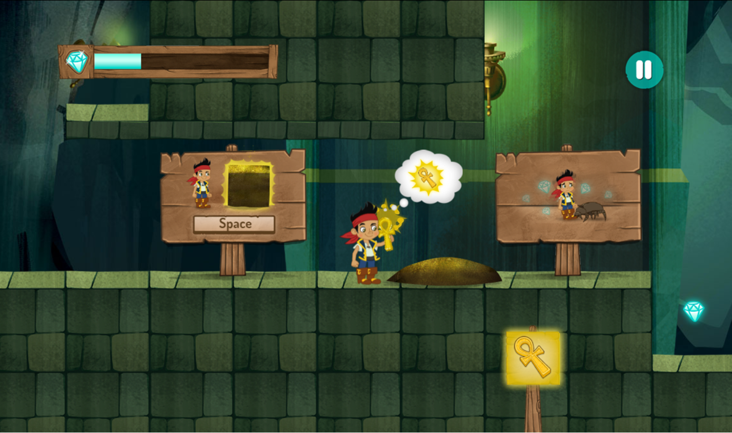 Jake and the Neverland Pirates Super Pirate Power Game Use Artifacts Screenshot.