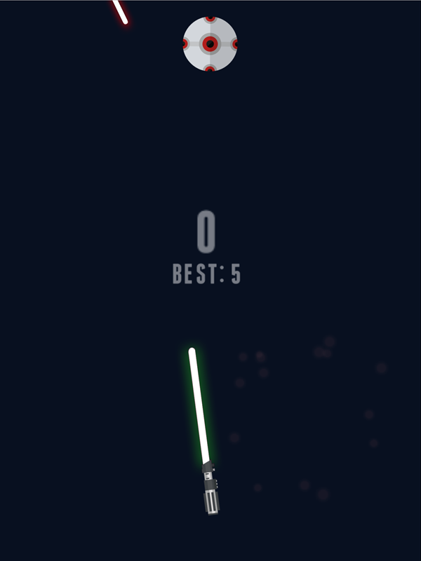 Jedi Training Game Screenshot.