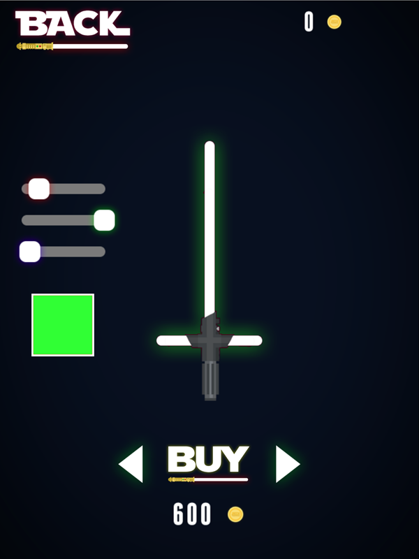 Jedi Training Game Store Screen Screenshot.