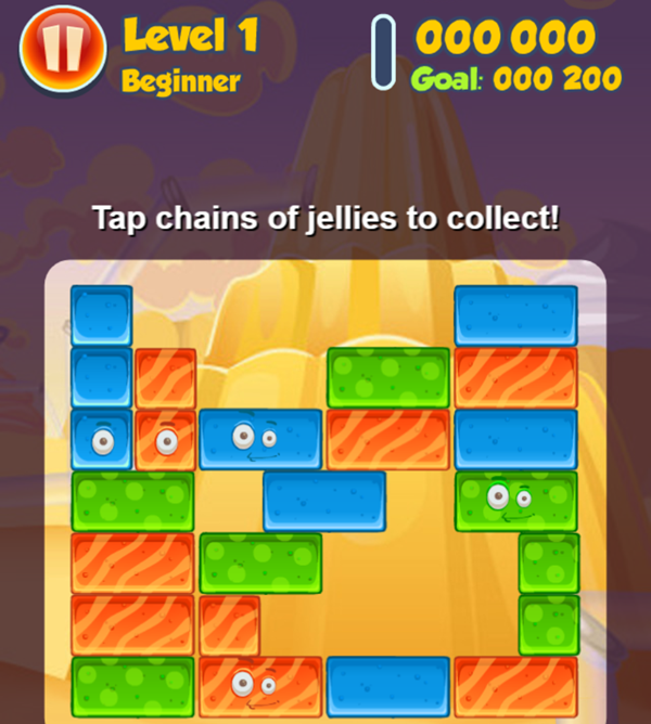 Jelly Collapse Game How To Play Screenshot.