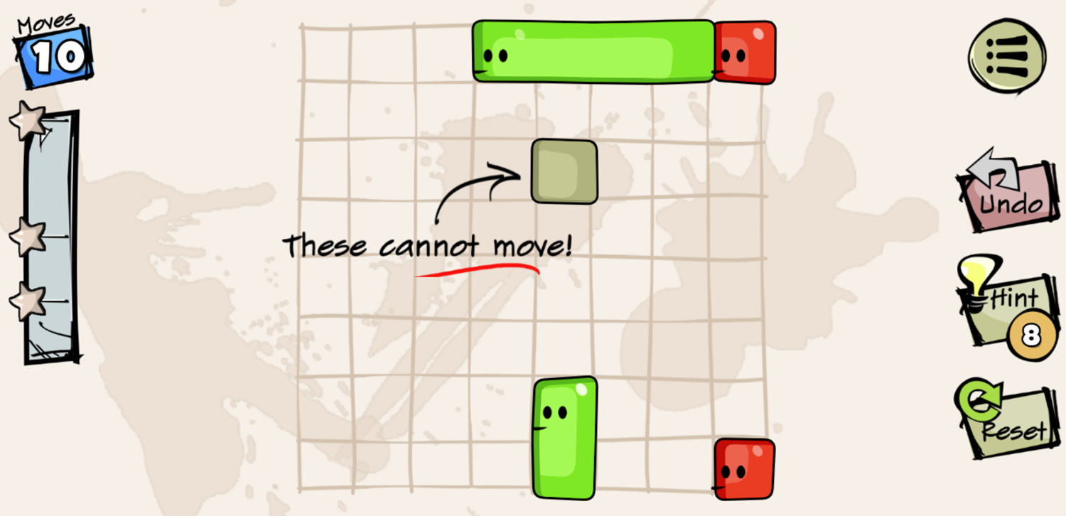 Jelly Doods Game Fixed Blocks Instructions Screenshot.