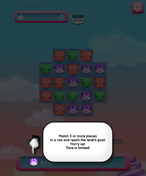 Jelly Island Game How To Play Screenshot.