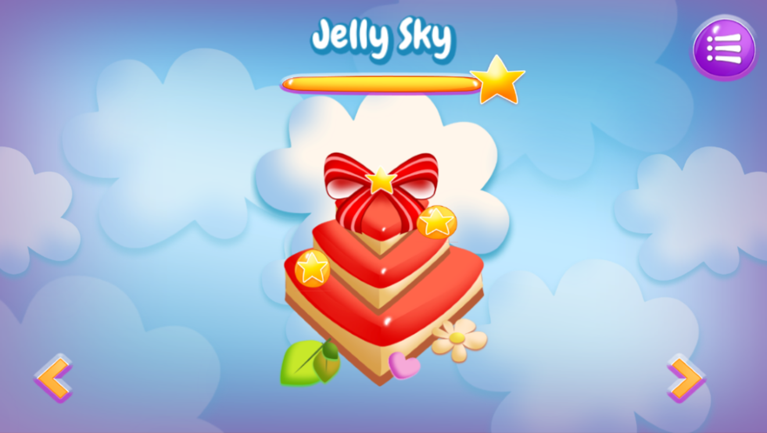 Jelly Slice Game Stage Complete Screenshot.