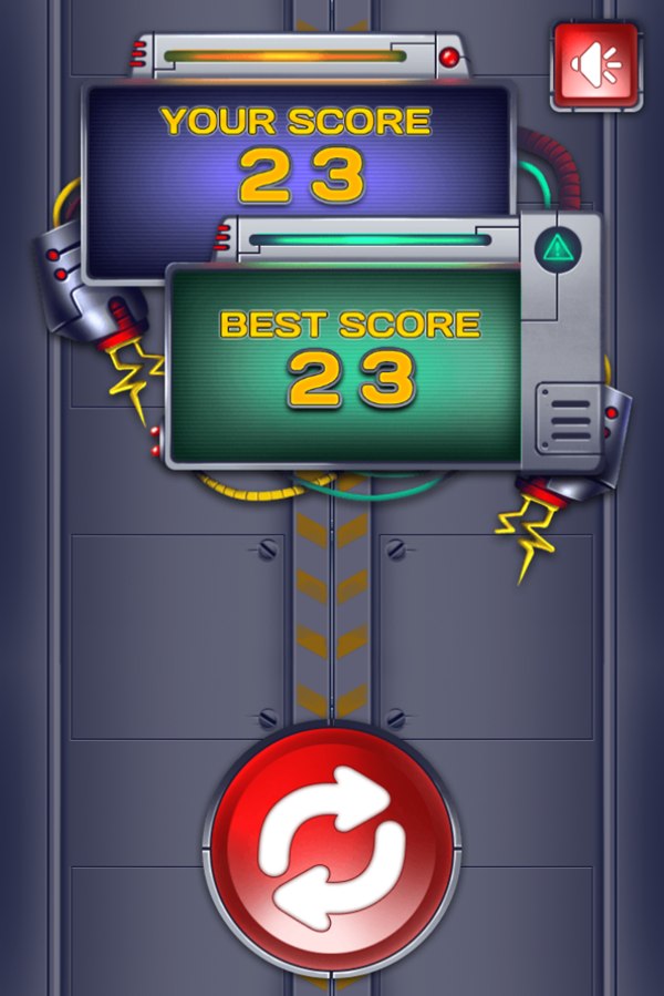 Jetpack Escape Game Over Screenshot.