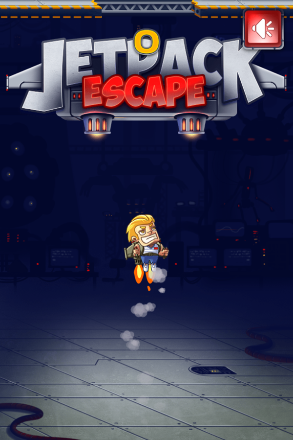 Jetpack Escape Game Start Screenshot.