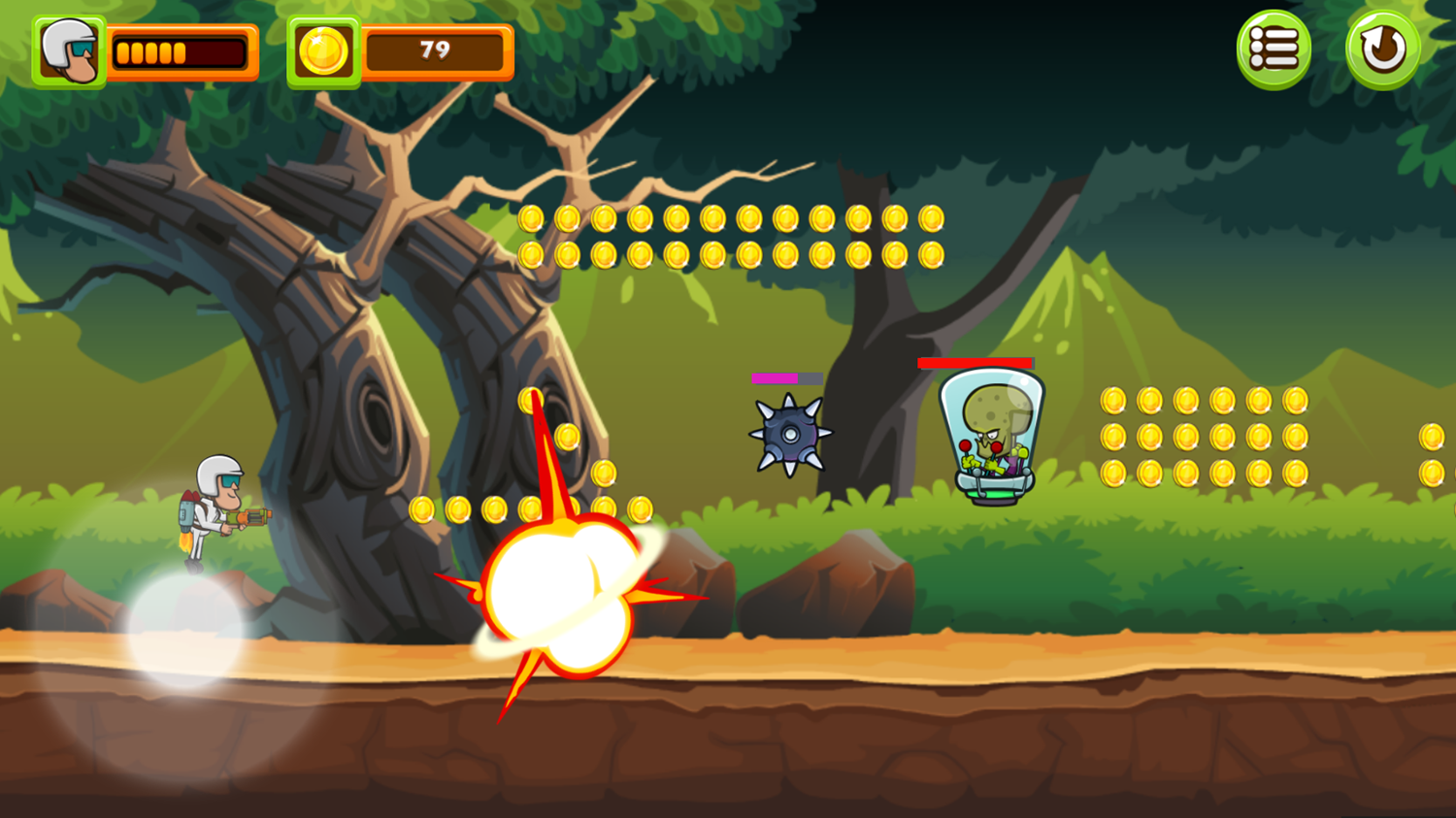 Jetpackman Shooter Game Play Screenshot.