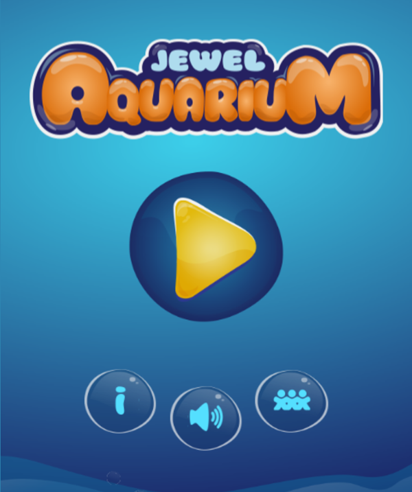 Jewel Aquarium Game Menu Screenshot.