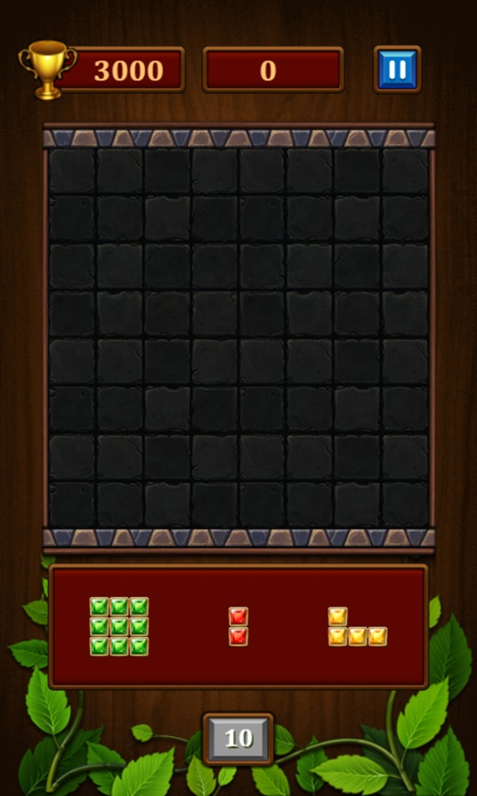 Jewel Blocks Game Start Screenshot.