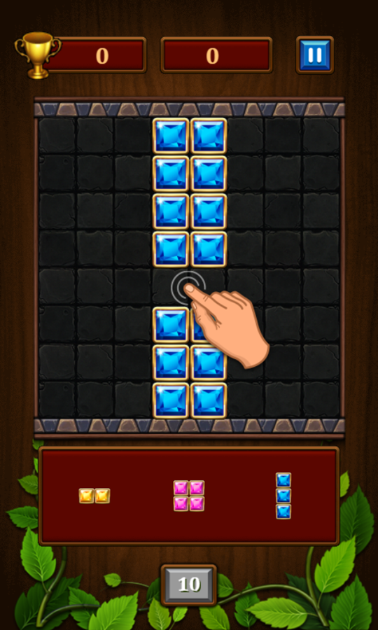 Jewel Blocks Game How To Play Screenshot.